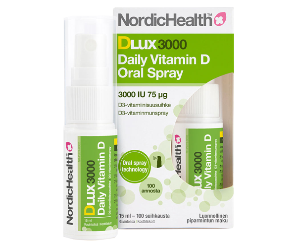 Nordic Health DLux 3000 Daily Vitamin D oral spray 15 ml