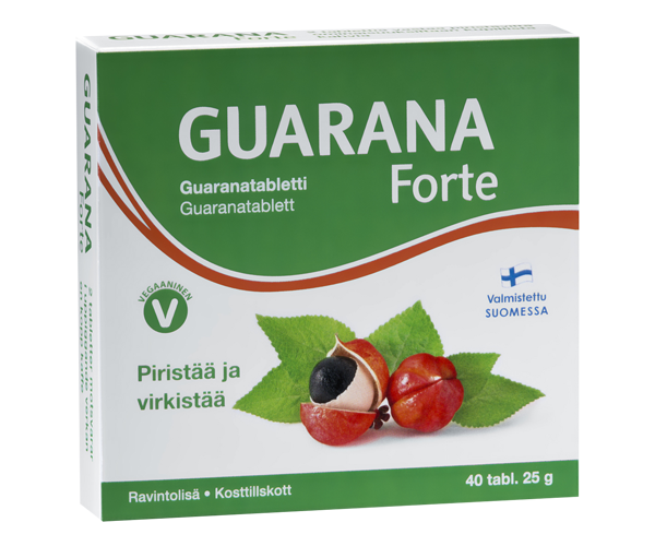 Guaranatabletti
Piristää ja virkistää