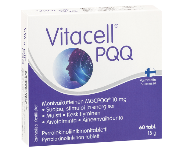 Monivaikutteinen MGCPQQ 10 mg muistille ja aivotoiminnalle