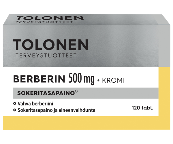 Tolonen Berberin 500 mg + Kromi 120 tabl