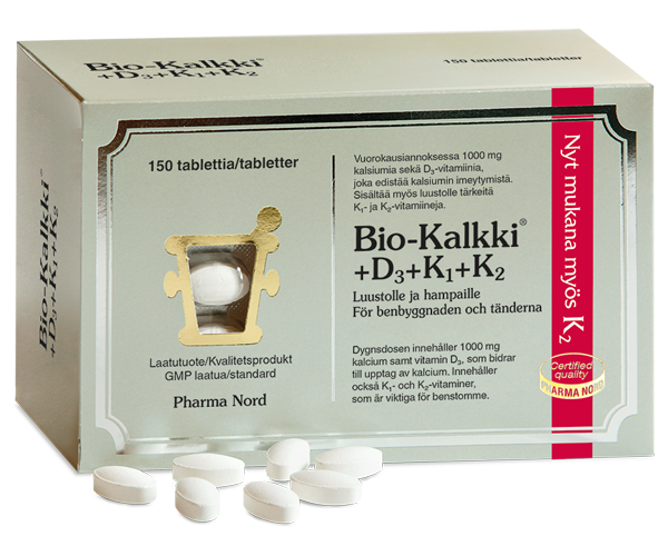 Pharma Nord Bio-Kalkki+D3+K1+K2 150 tabl