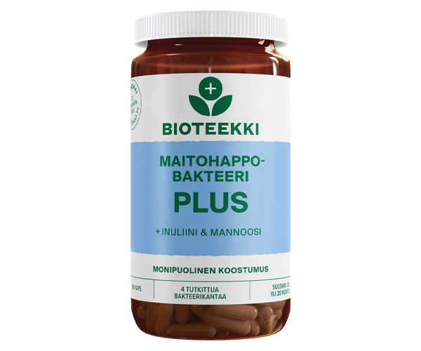 Maitohappobakteeri Plus+Inuliini&Mannoosi 100 kaps