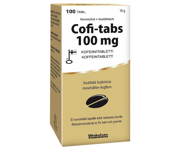 Vitabalans Cofi-tabs 100 mg kofeiinitabletti 100 tabl