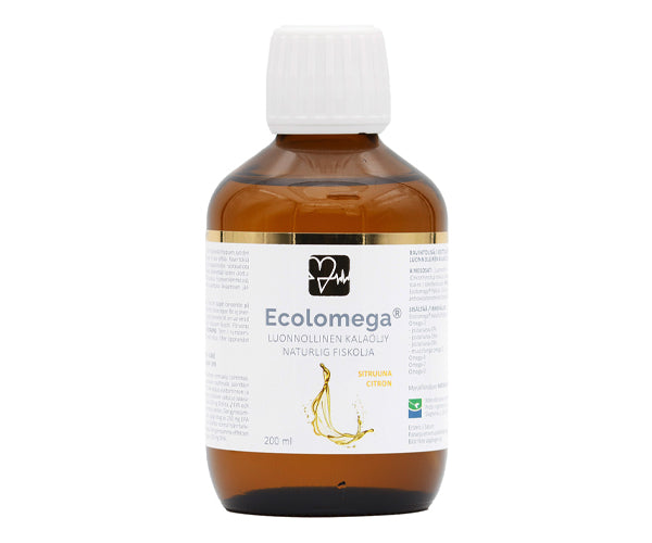 Ecolomega kalaöljy sitruuna 200 ml