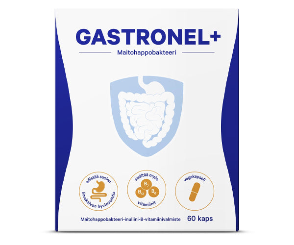 Gastronel+ maitohappobakteeri 60 kaps