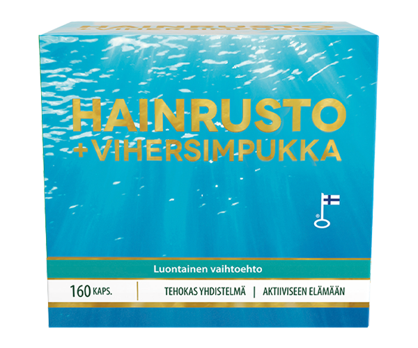 Hainrusto+vihersimpukka 160 kaps