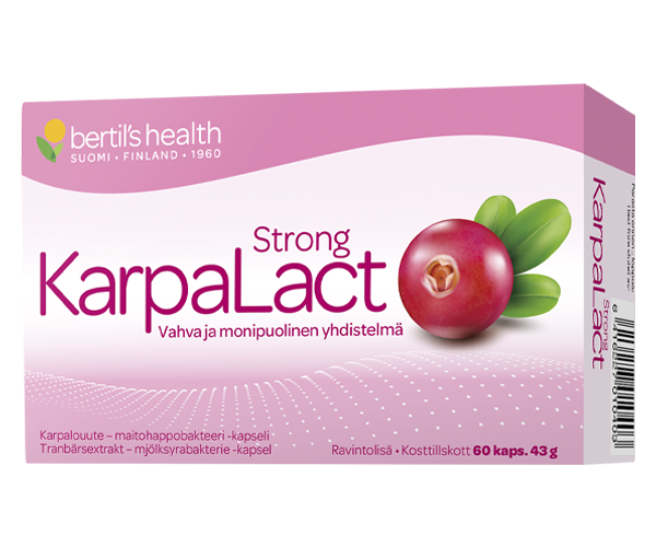 Karpalact Strong vahva karpalo-maitohappobakteerikapseli 60 kaps