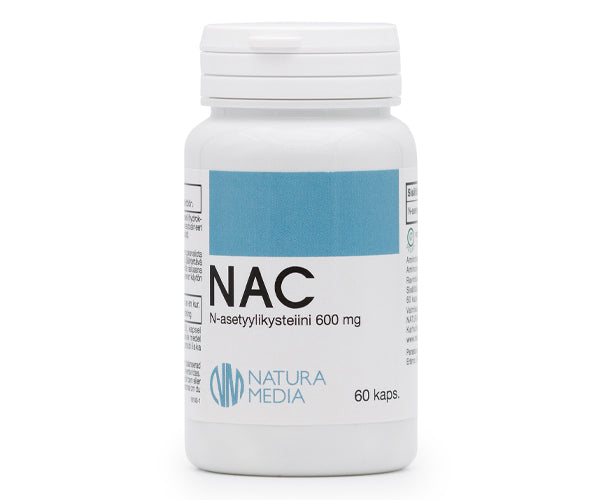 Natura Media NAC N-asetyylikysteiini 600 mg 60 kaps