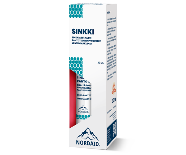 Nordaid Sinkkiasetaatti-pantoteenihapposuihke 30ml