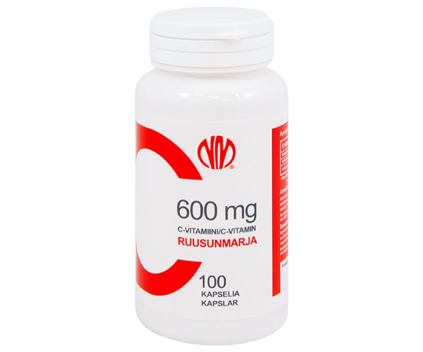 Natura Media Ruusunmarja C-vitamiini 600 mg  100 kaps