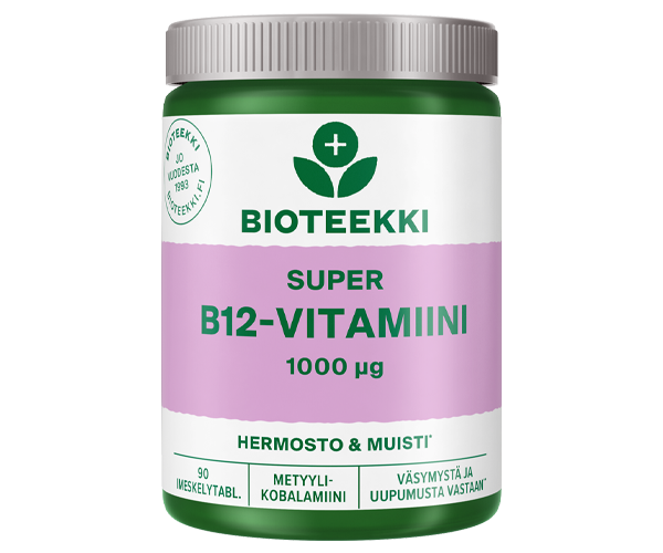 Bioteekin Super B12-vitamiini 90 tabl