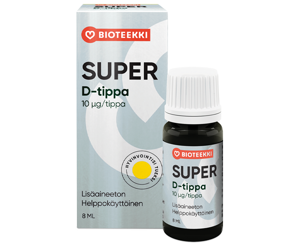 Super D-tippa 10 μg/tippa 8 ml