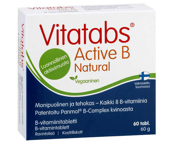 Vitatabs Active B Natural B-vitamiinitabletti kvinoasta