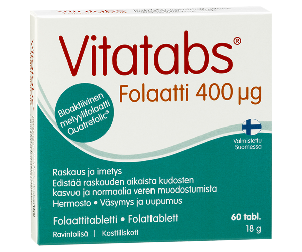 Vitatabs Folaattitabletti 400 μg