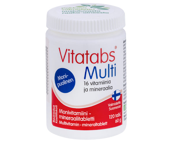 Vitatabs Multi 16 vitamiinia ja mineraalia 120 tabl