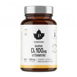 Puhdistamo Super D-vitamiini 100mcg