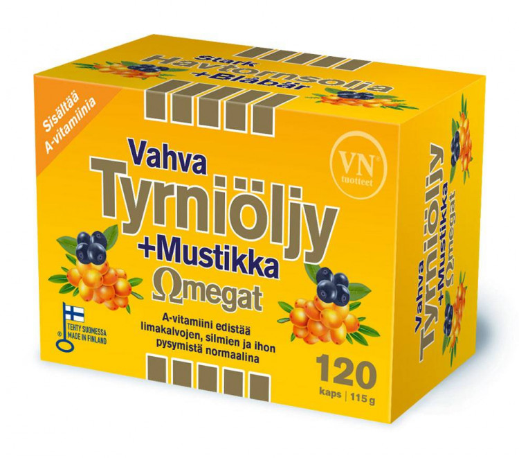 Vahva Tyrniljy + Mustikka Omegat